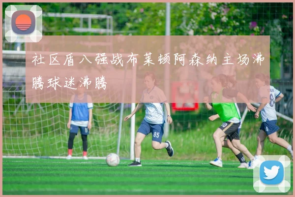 社区盾八强战布莱顿阿森纳主场沸腾球迷沸腾